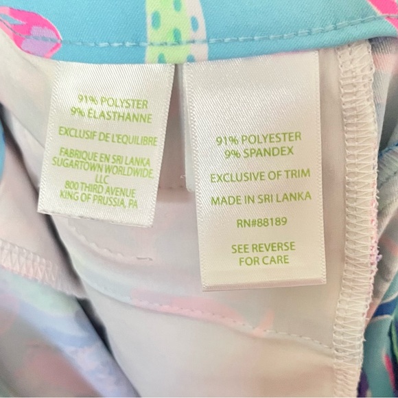 Lilly Pulitzer | Reid Bermuda Luxletic Shorts Porto Blue You’ve Been Spotted - Picture 5 of 7